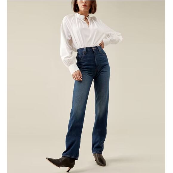 Levi's 70s High Straight Standing Steady Dark Jean - Picture 1 of 7
